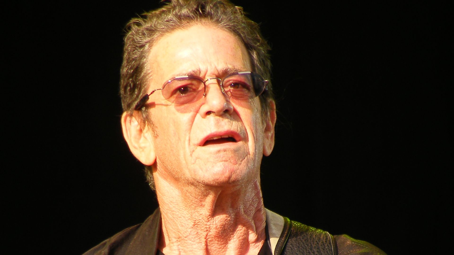 Lou Reed performing at the Hop Farm Music Festival on Saturday the 11th of June 2008