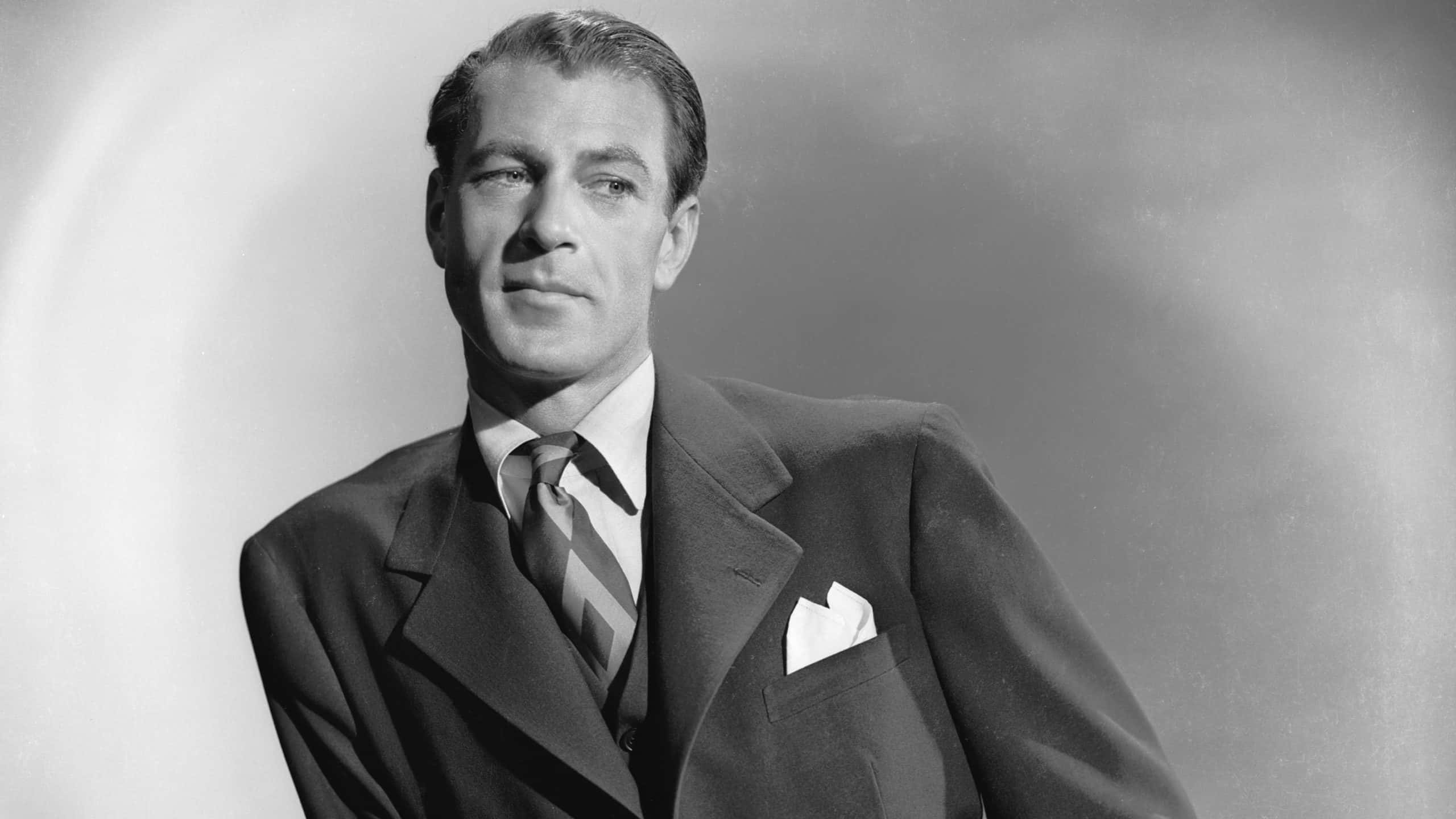 Gary Cooper in suit