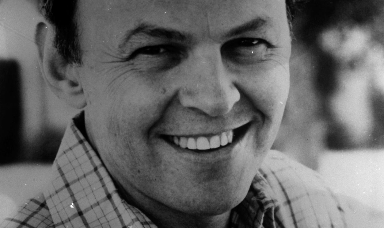 Conrad Janis publicity portrait for the TV Movie 'The Gossip Columnist', 1980.