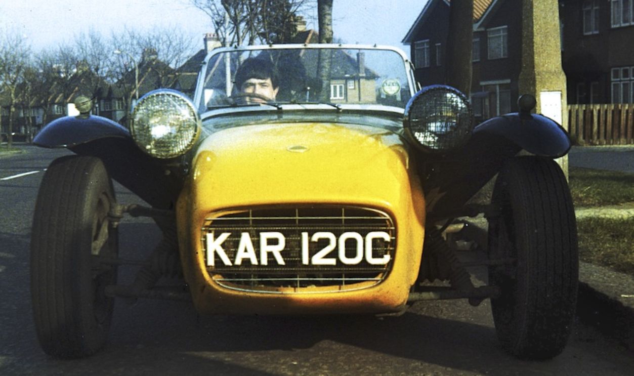 Roger's first company car at Lotus in 1966 was the Lotus 7 used in the cult TV series 'The Prisoner' with Patrick McGoohan