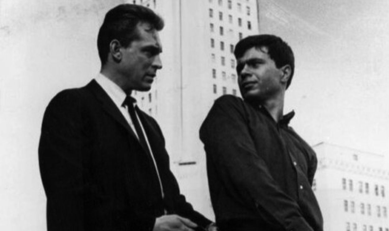 Publicity photo of Paul Burke as Adam Flint and Robert Blake from the television program Naked City.