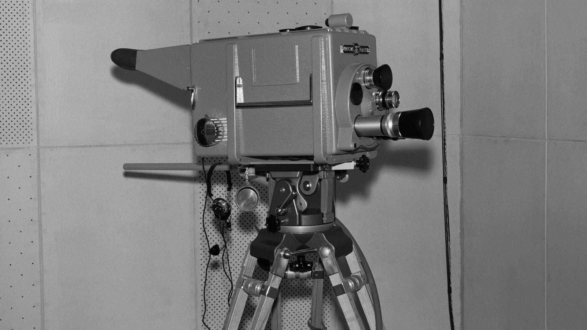 The early stages of Yleisradio's television operations. Yleisradio's first television camera, a Fernseh GmbH-manufactured Fernseh type KIO, Orthicon camera (orthicon camera tubes), with lens focal lengths of 50 mm, 75 mm, 100 mm, and 150 mm. Television ca