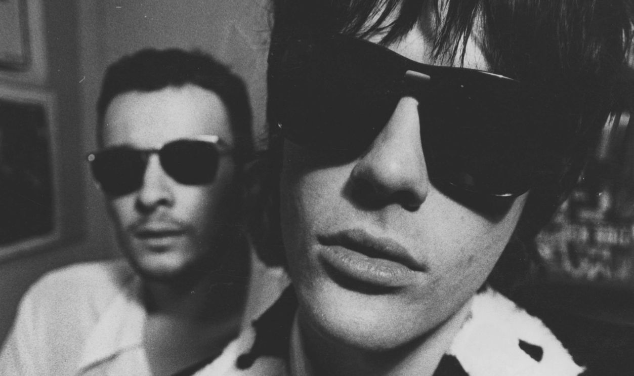 Portrait of James Dean Bradfield and Richey Edwards of the Manic Street Preachers, London, 1993.