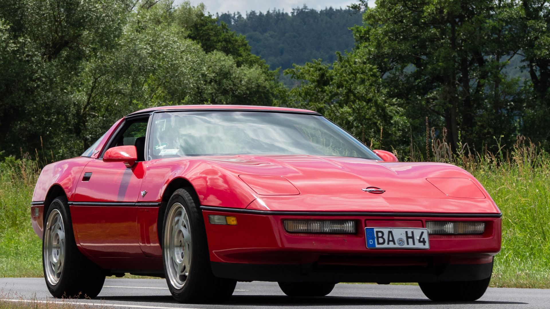 Corvette C4 at the Oldtimertreffen Ebern