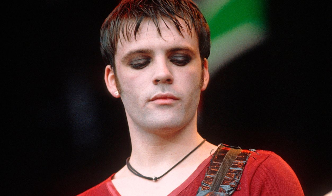 Richey Edwards of the Manic Street Preachers performs on stage at Phoenix Festival, United Kingdom, 18th July 1993.