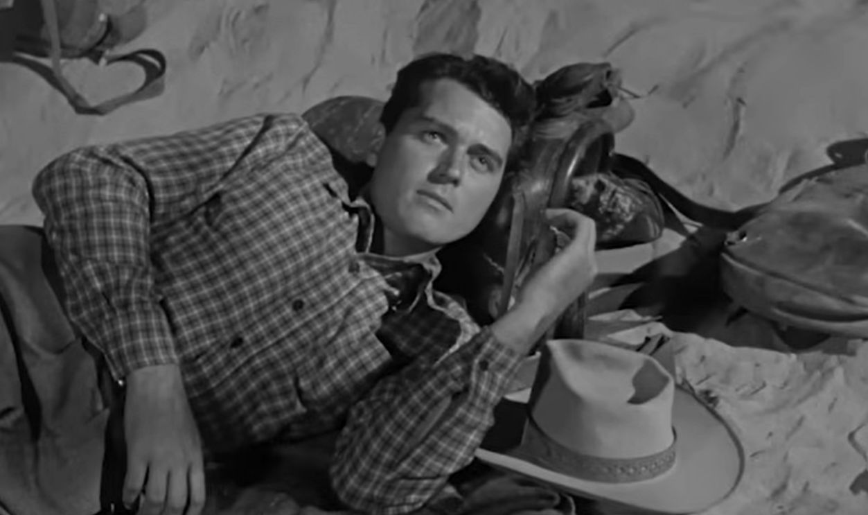 Screenshot from The Walking Hills, Columbia Pictures  (1949)