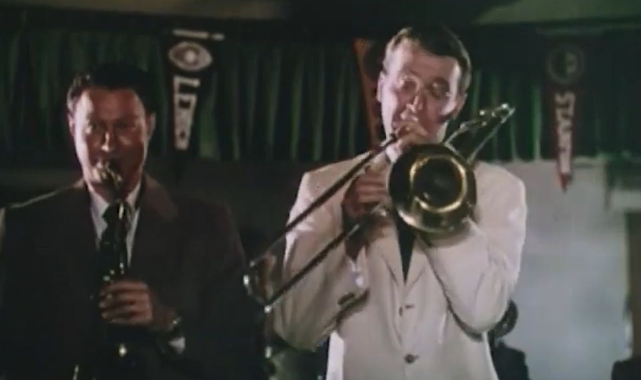 Screenshot from The Glenn Miller Story, Universal-International (1954)