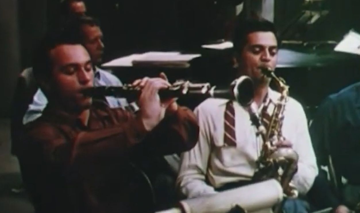 Screenshot from The Glenn Miller Story, Universal-International (1954)