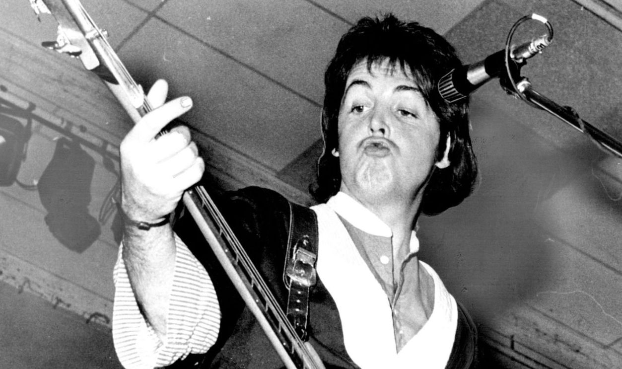 Paul McCartney and the Wings perform in concert at the Hordern Pavilion. November 7, 1975.