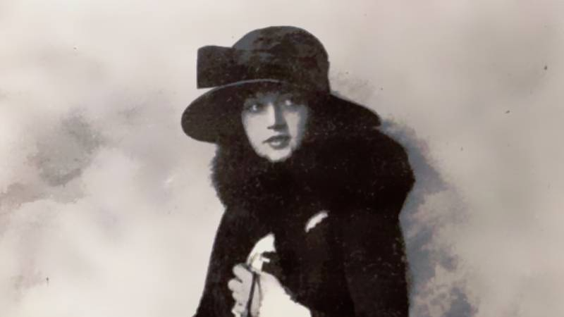 Marion Davies in black