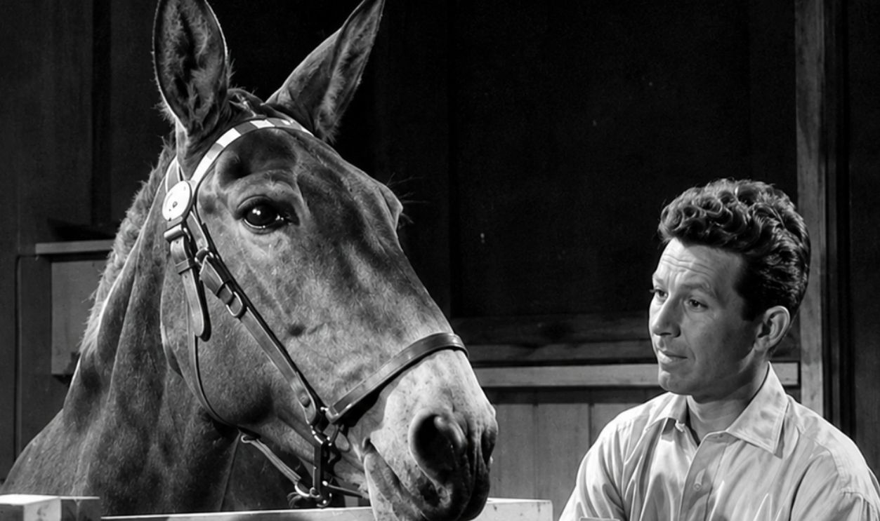 Screenshot from Francis Covers the Big Town (1953)