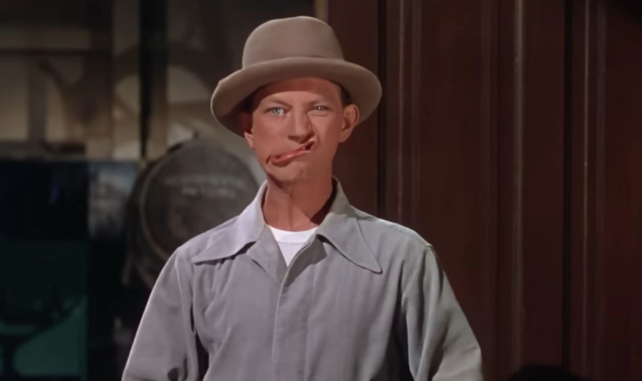 Screenshot from Singin’ in the Rain (1952)