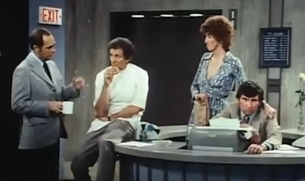 Screenshot from The Bob Newhart Show, CBS (1972–1978)