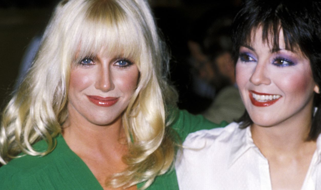 Suzanne Somers and Joyce DeWitt during Press Preview and Luncheon For