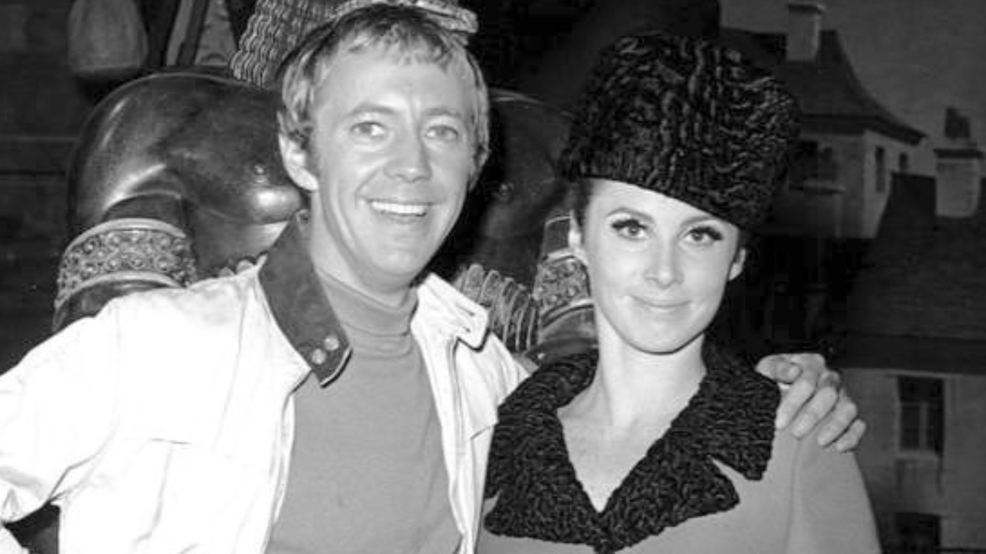 Photo of Stefanie Powers and Noel Harrison from the television program The Girl from U.N.C.L.E..