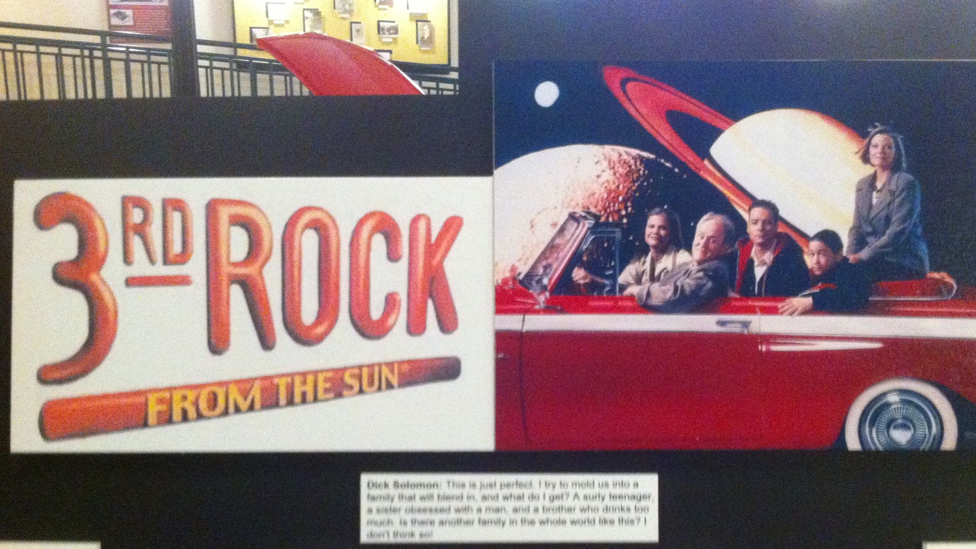 Display panel about the 1962 Rambler American 400 convertible that was used in the TV series
