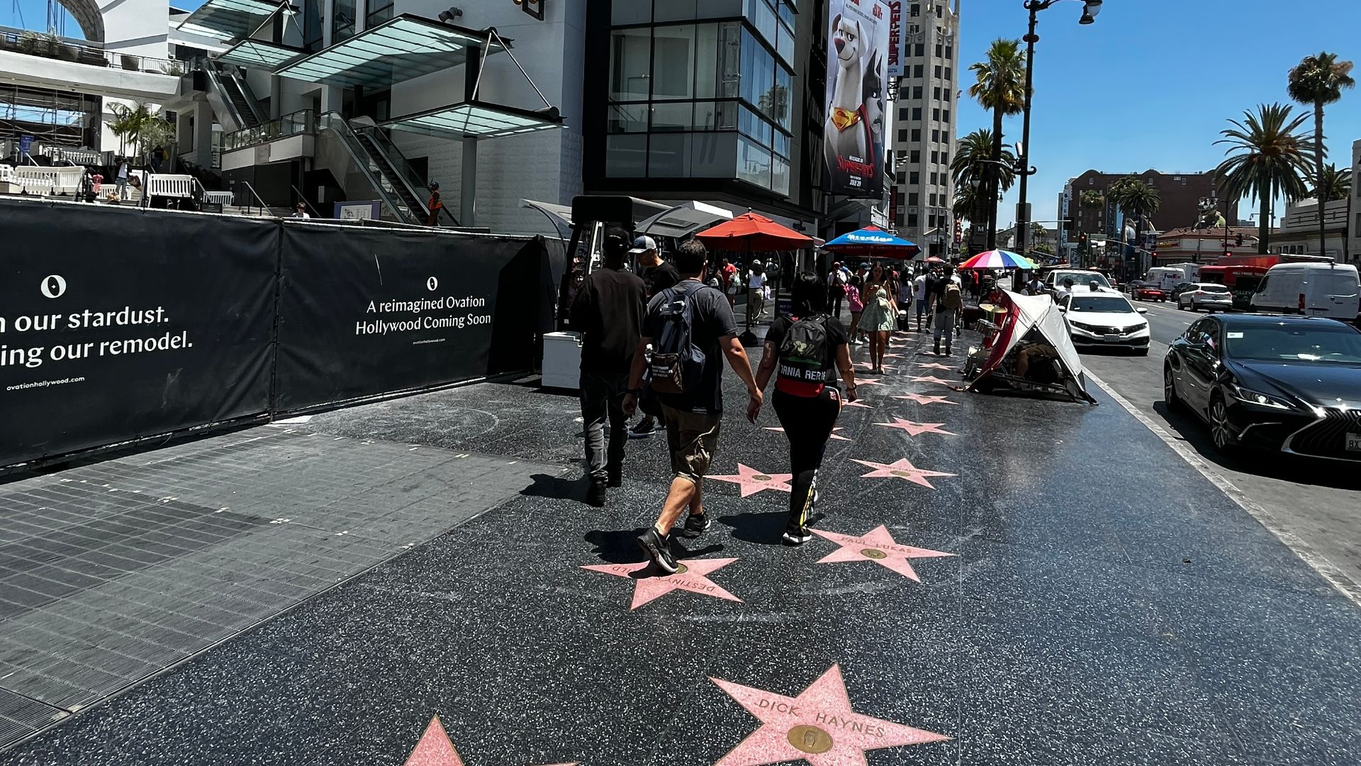 Hollywood Walk of Fame stars en juillet 2022.