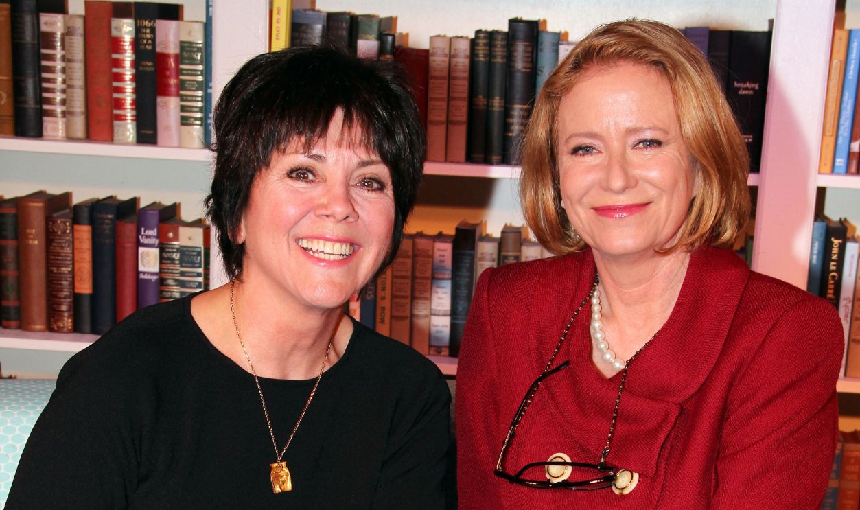 Joyce DeWitt and Eve Plumb pose at the hit comedy