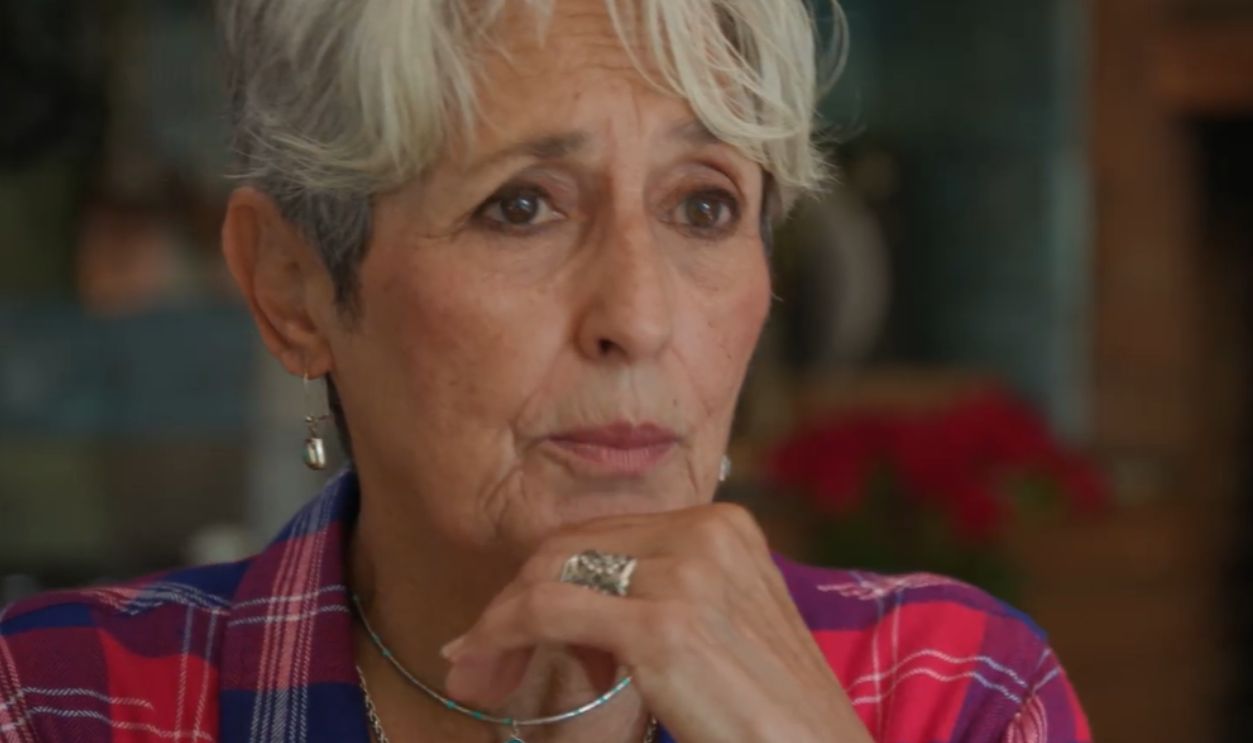 Screenshot from Joan Baez: I Am a Noise (2023)