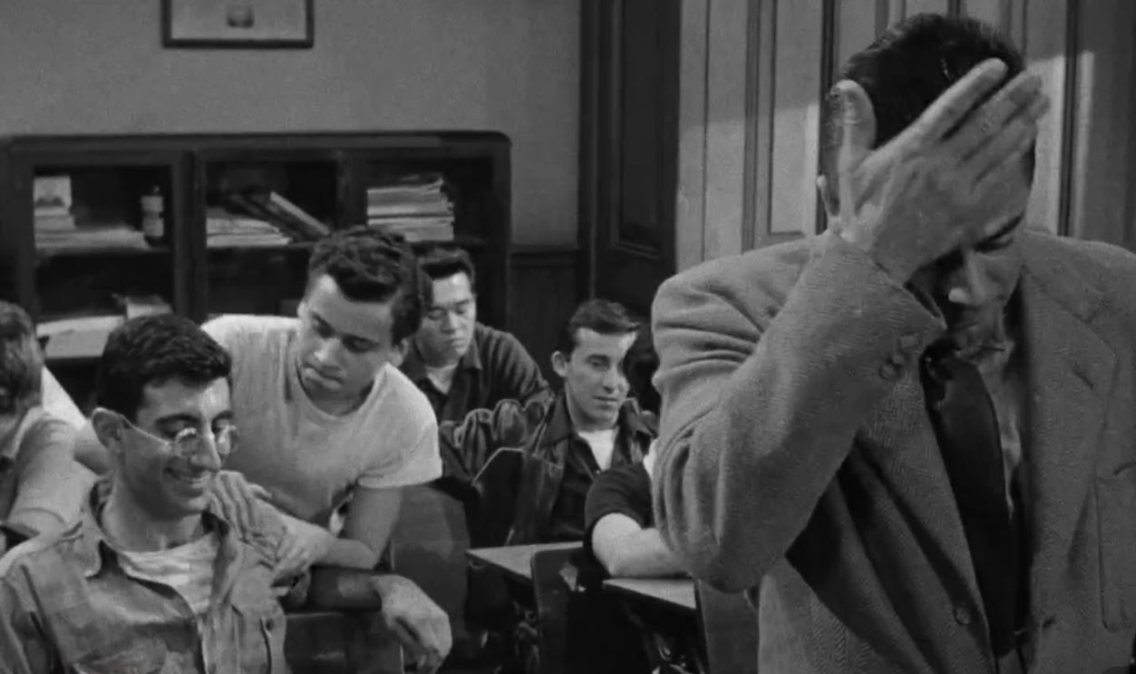 Screenshot from Blackboard Jungle, Metro-Goldwyn-Mayer (1955)