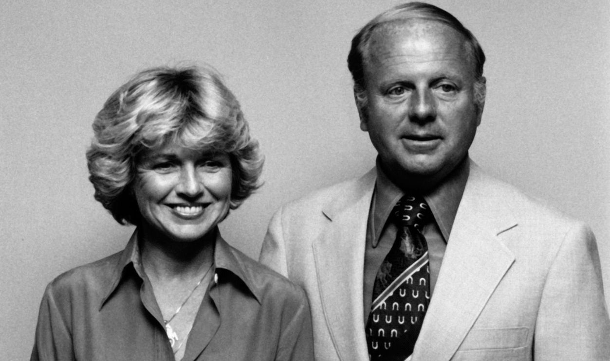 CENTURY CITY, CA - MAY 12: Actor Dick Van Patten and wife Patricia Van Patten attend ABC TV Affiliates Dinner on May 12, 1977 at the Century Plaza Hotel in Century City, California.