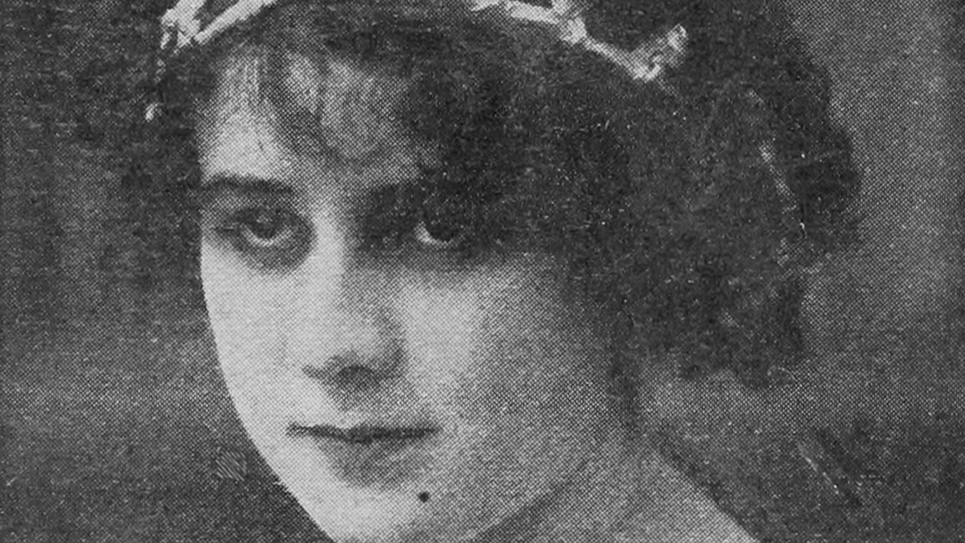 Portrait of Jean Acker, who was an actress for the Imp Company at the time.