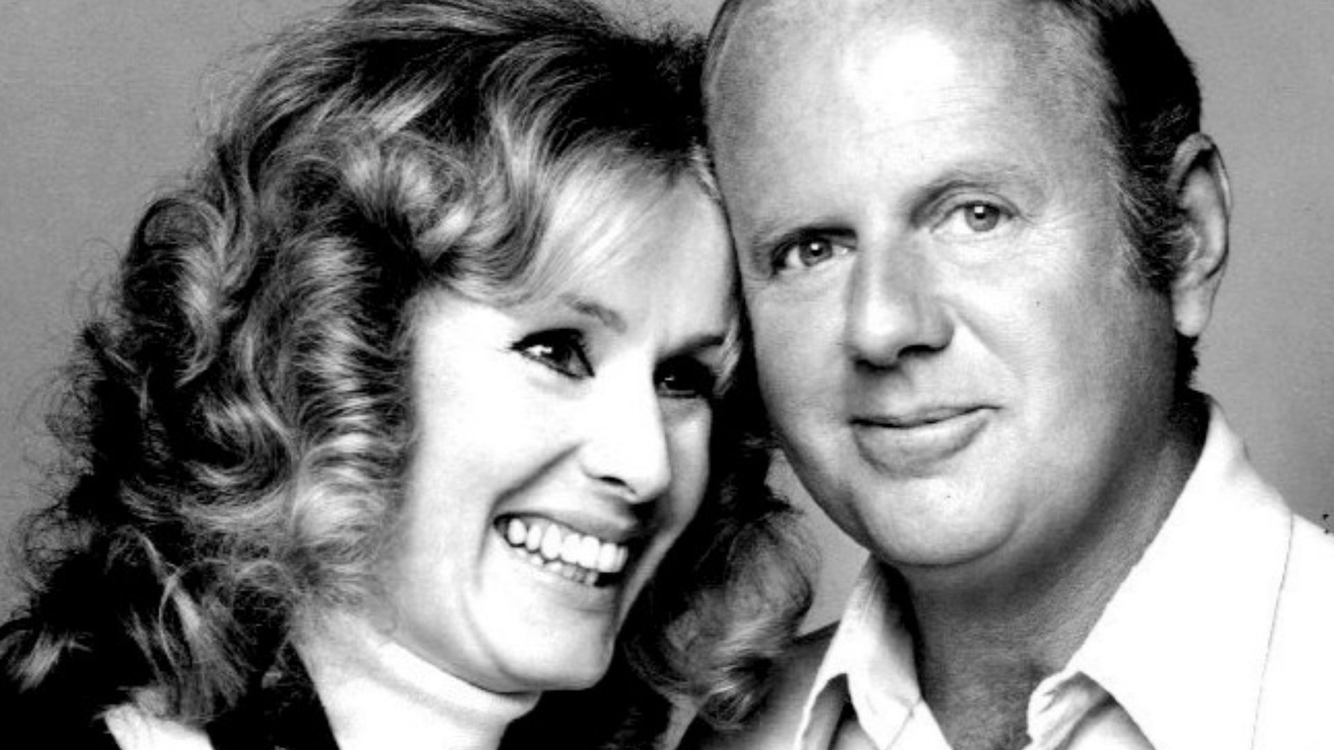 Photo of Diana Hyland and Dick Van Patten as the Bradford parents from the television program Eight Is Enough. Hyland died shortly after the program went on the air; Tom Bradford was written into the script as a widower until his remarriage later in the s