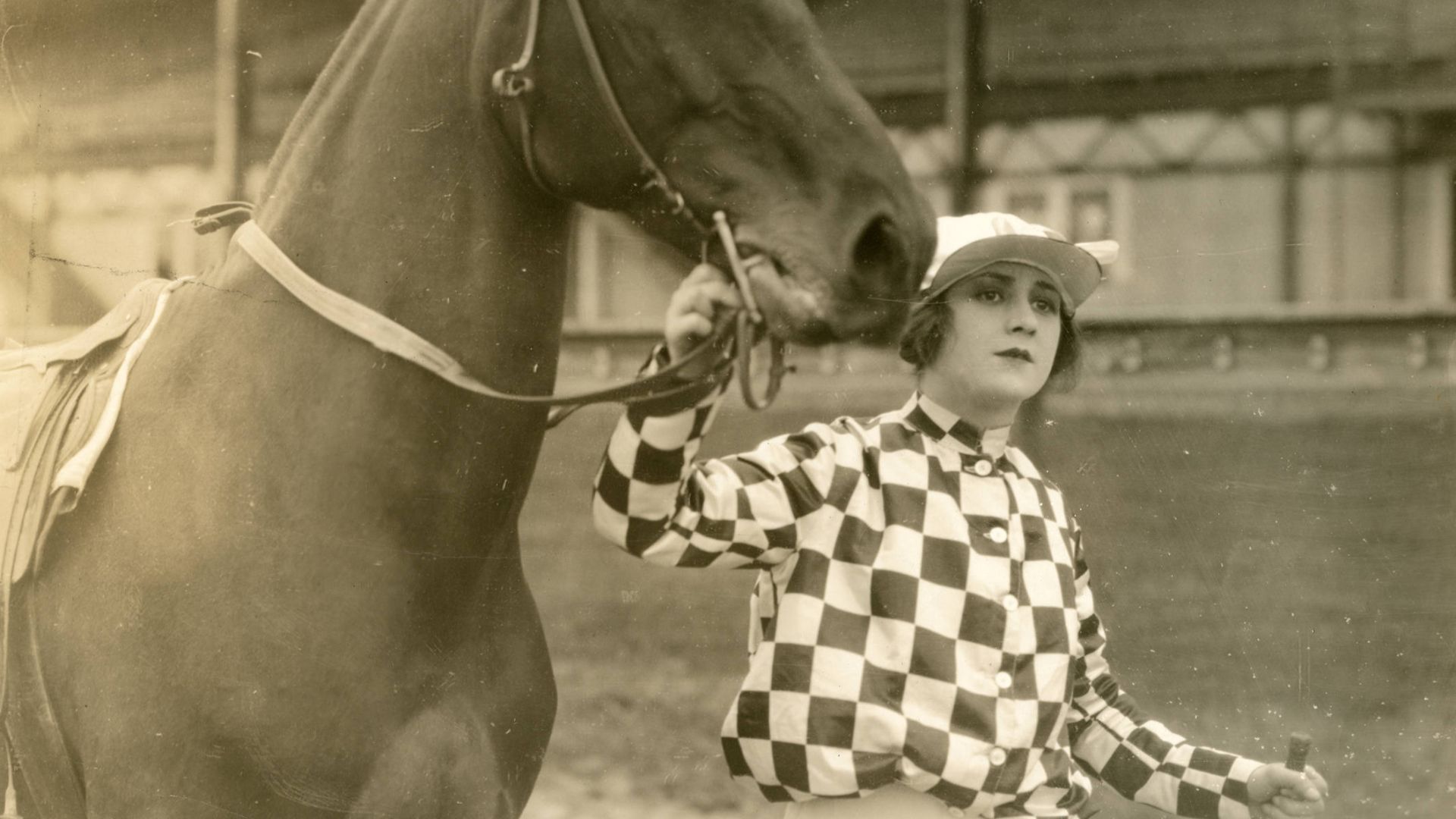 Film actress Jean Acker. From the back: