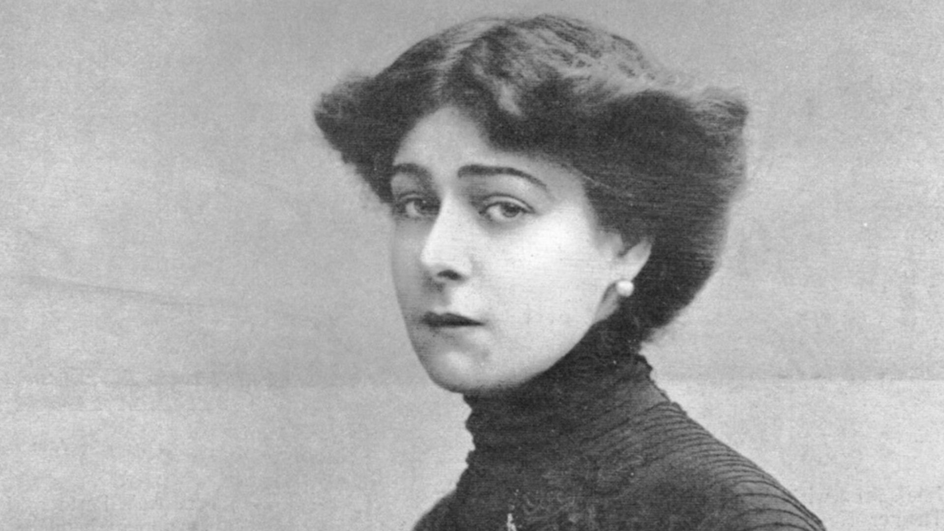 Alla Nazimova, erste Darstellerin der Orleneff-Truppe, 1905