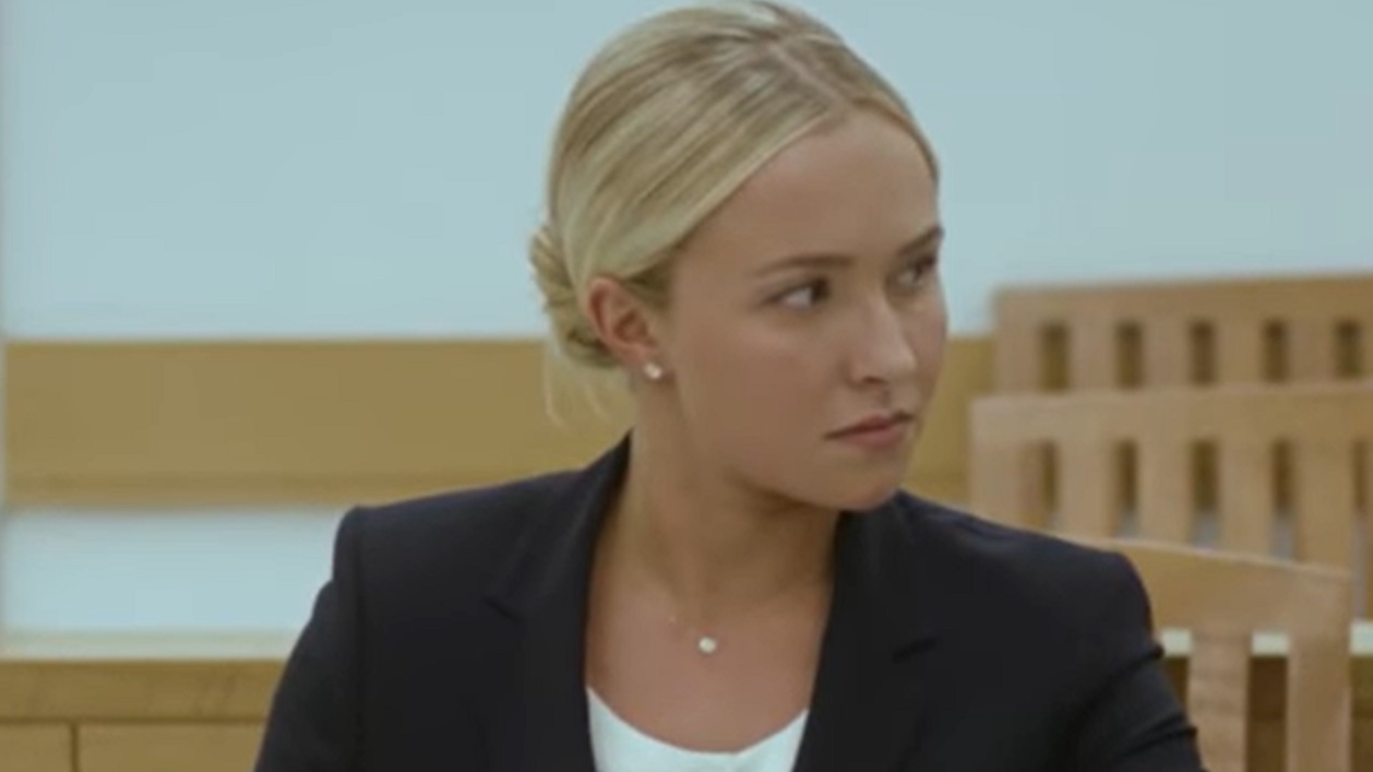 Screenshot: Hayden Panettiere with angry face - From Custody  2016