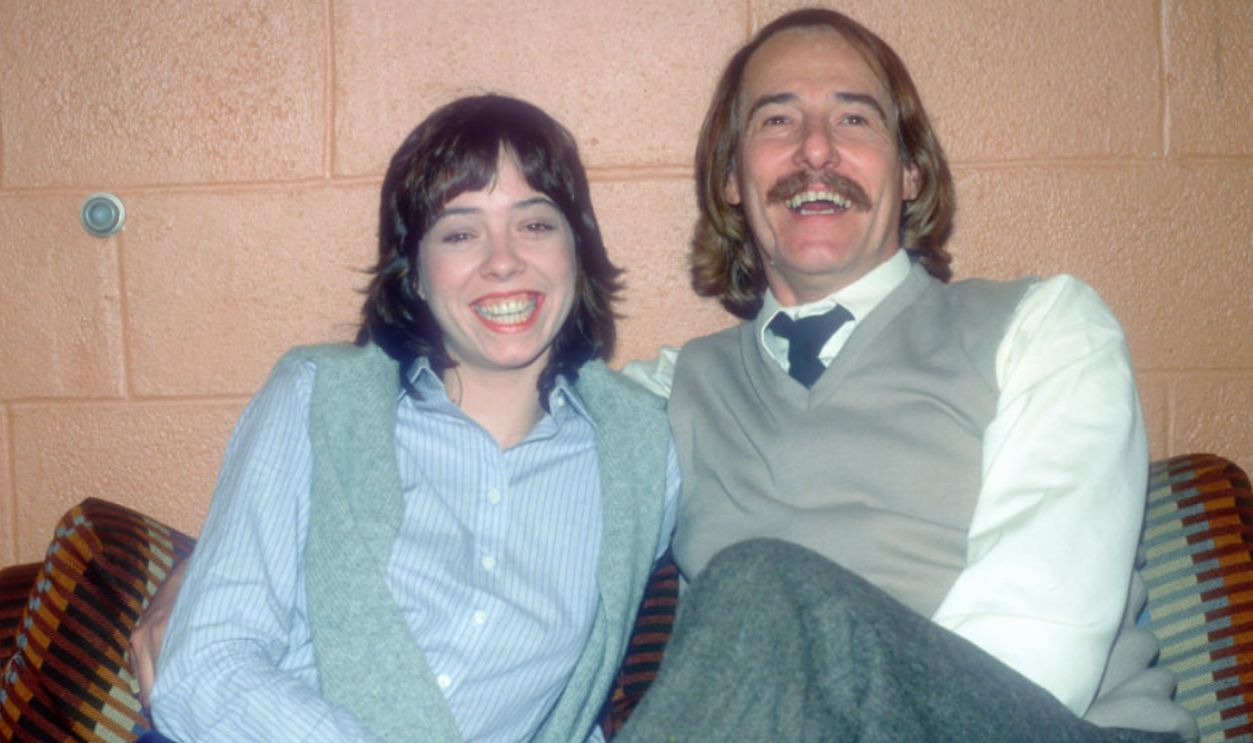 SUMMIT, NJ - DECEMBER 1: John Phillips poses for a photograph December 1, 1980 with his daughter MacKenzie while in drug rehab at Fair Oaks Hospital in Summit, New Jersey.