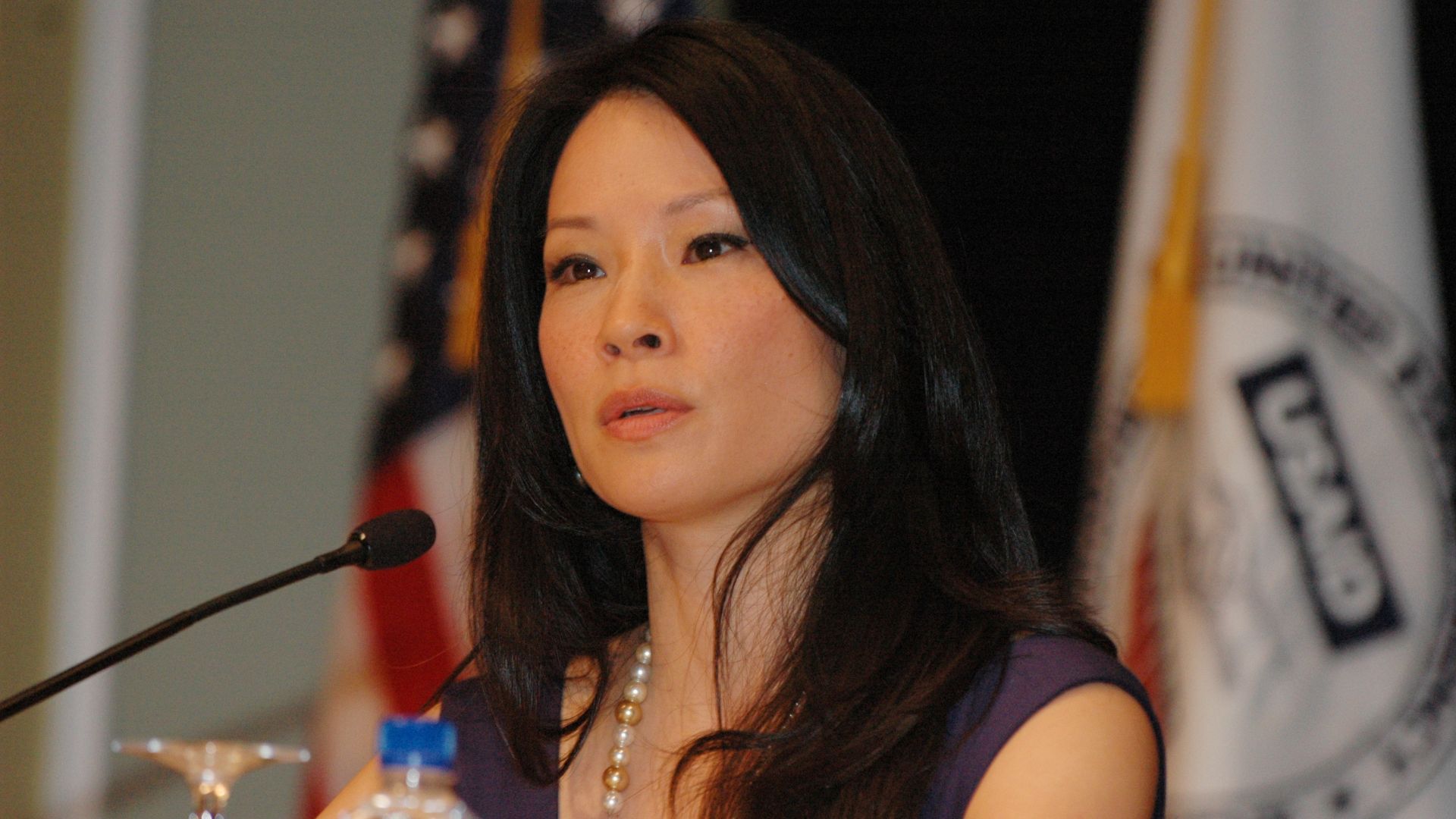 USAID Human Trafficking Symposium, Sept. 16, 2009 -- Actress and UNICEF Ambassador Lucy Liu spoke out against human trafficking and lauded USAID efforts to increase awareness.