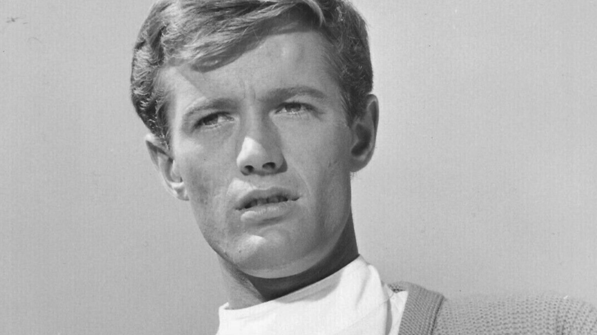 Peter Fonda pictured in 1962 for his film debut in Tammy and the Doctor, released in 1963. Promo Photo, 8x10 inches