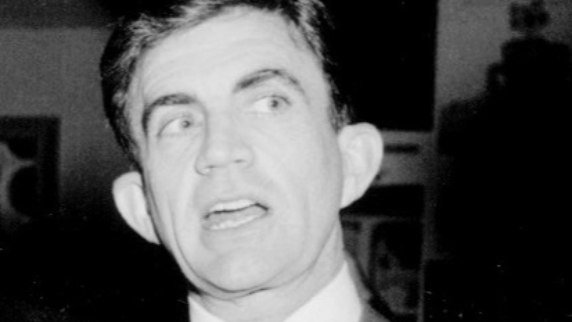 Photo of Blake Edwards at a cocktail party..