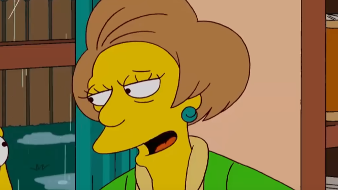 A screenshot of the animated TV Show The Simpsons