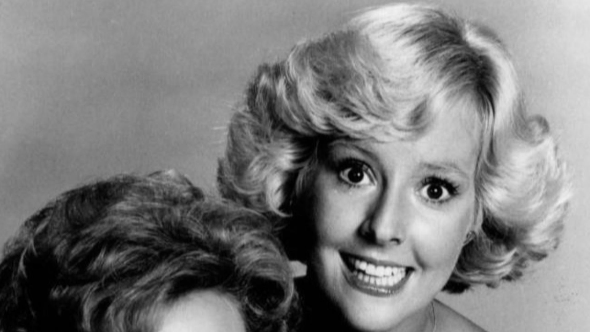Photo of Betty White and Georgia Engel from the television program The Betty White Show.