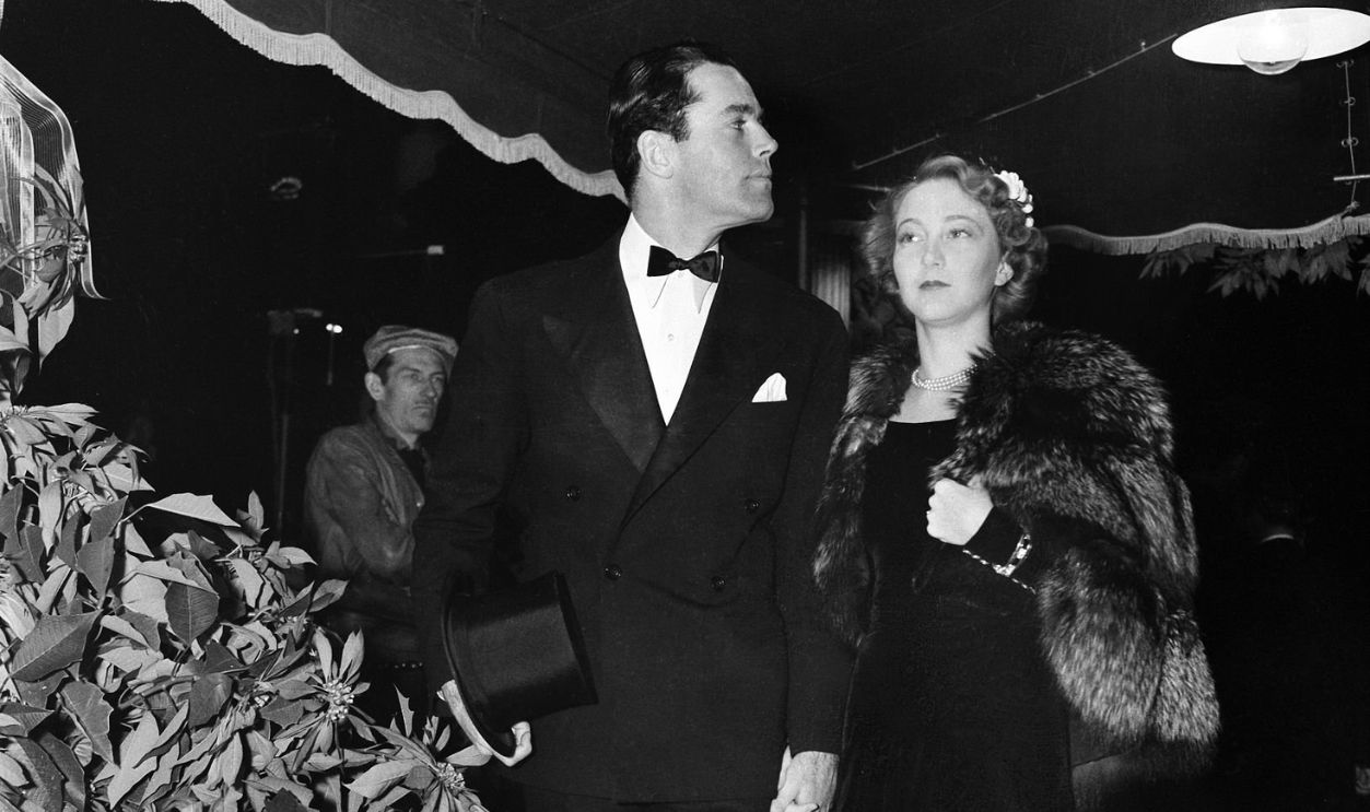 LOS ANGELES,CA - CIRCA 1940: Actor Henry Fonda and his wife Frances Ford Seymour attend an event in Los Angeles, California. 