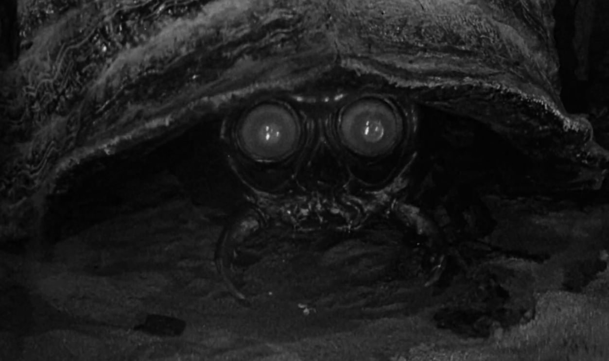 Screenshot from The Monster That Challenged the World, United Artists (1957)