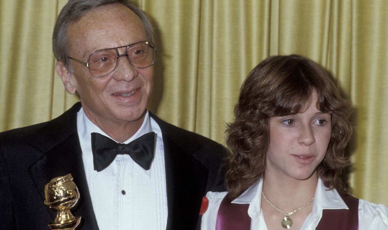 Getty Images - 105173268 - Norman Fell and Kristy McNichol during 36th Annual Golden Globe Awards at Beverly Hilton Hotel in Beverly Hills, California, United States.