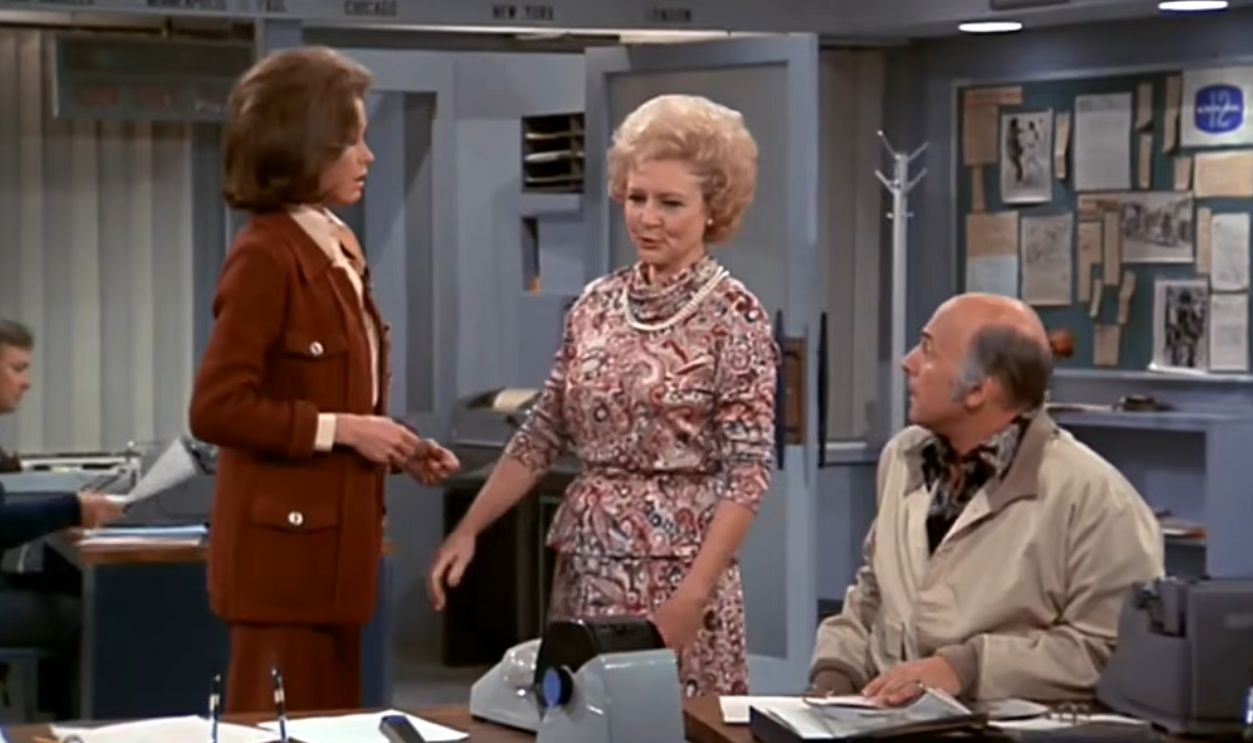 Screenshot from The Mary Tyler Moore Show, CBS (1970–1977)