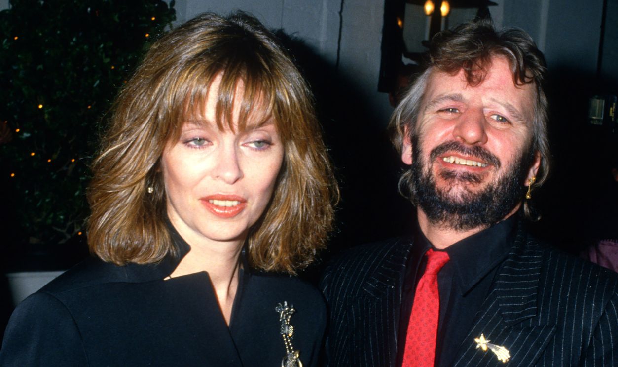 Married couple, American actor & model Barbara Bach and British Rock musician Ringo Starr sighted at Chasen's restaurant, Beverly Hills, California, March 24, 1988. 