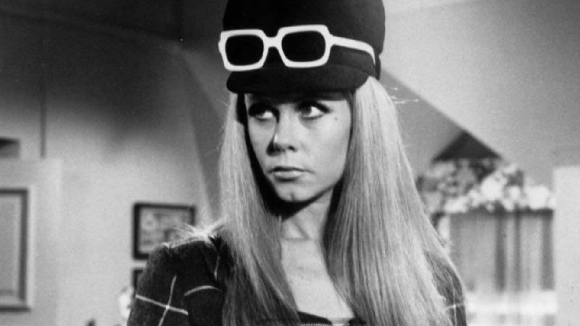 Photo of Elizabeth Montgomery as Samantha from the television program Bewitched.  The episode is