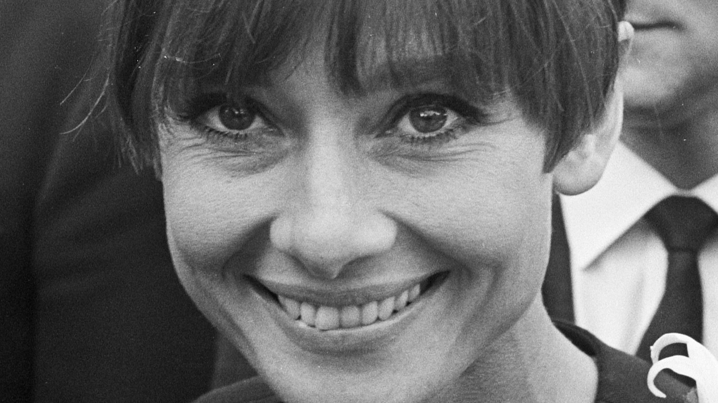 Audrey Hepburn smiling at camera In 1966