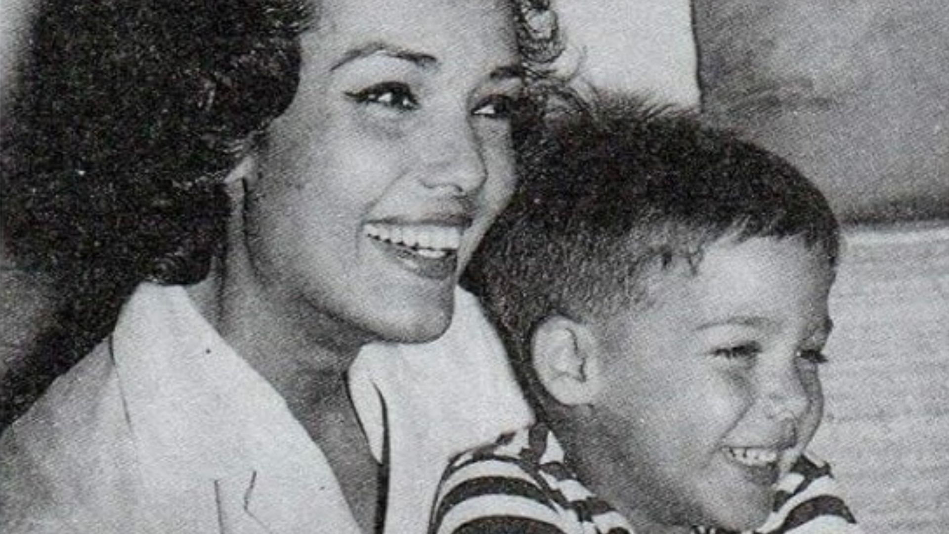 Christian Brando with his mother Anna Kashfi 1964