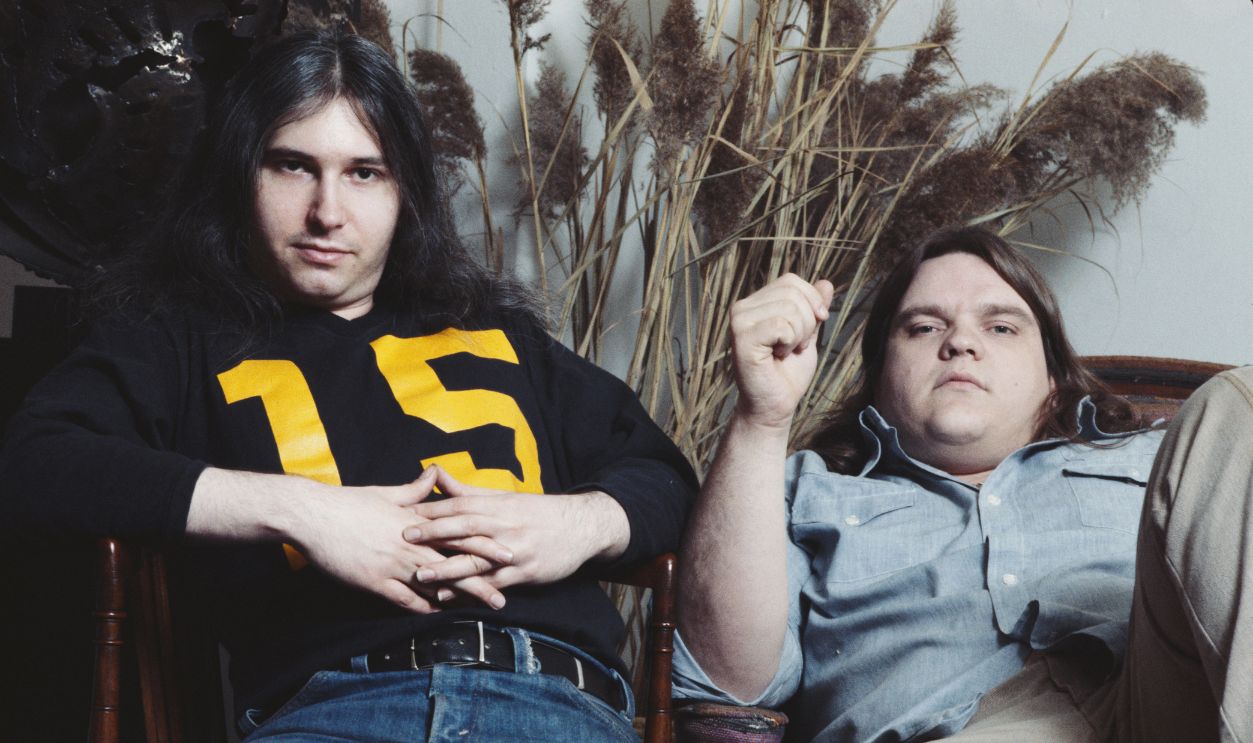 Getty Images - 712357643 - American songwriter and producer Jim Steinman (left) posed together with singer Meat Loaf in USA, March 1978. Steinman and Meat Loaf collaborated with producer Todd Rundgren on the 1977 album 'Bat Out of Hell'.