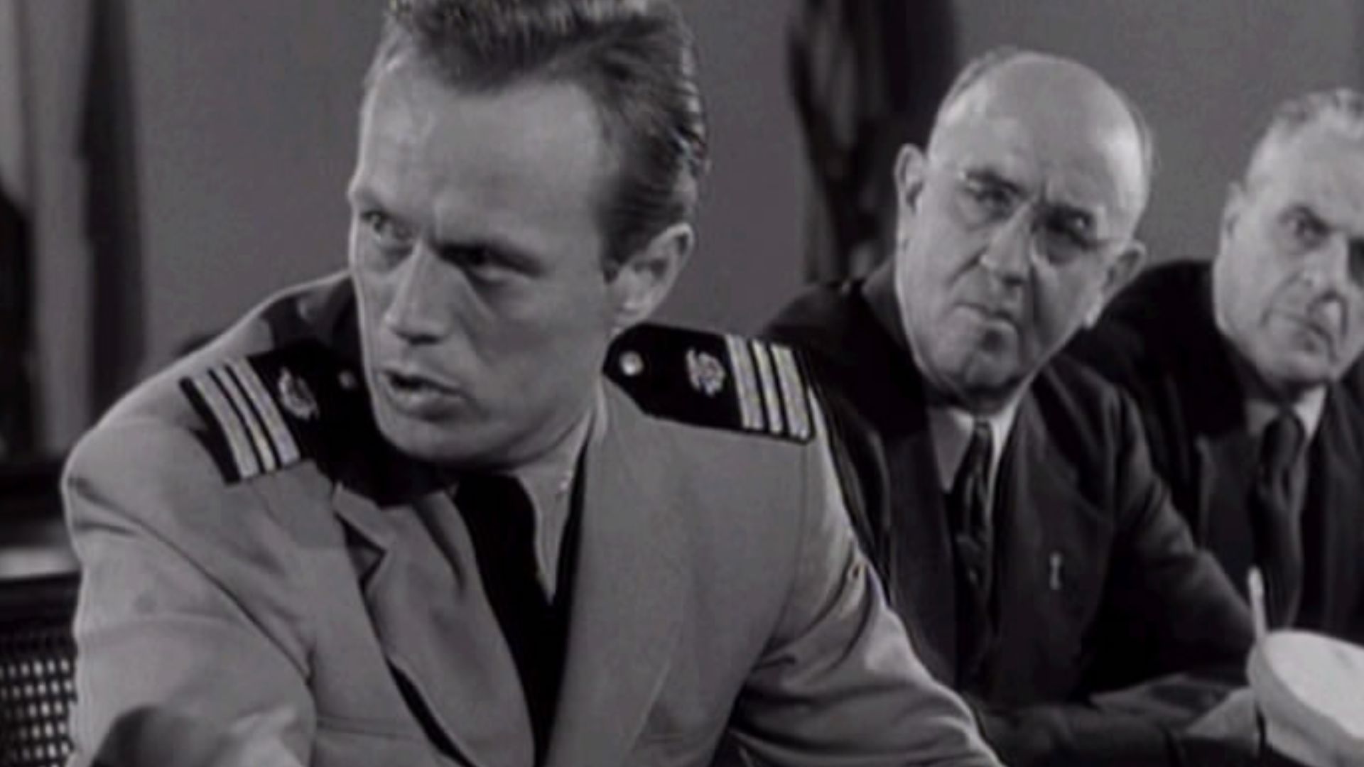 Panic in the Streets is a black and white, 96-minute film directed by Elia Kazan and released in 1950 by 20th Century Fox. It is film noir semidocumentary shot exclusively on location in New Orleans, Louisiana. Richard Widmark in foreground.