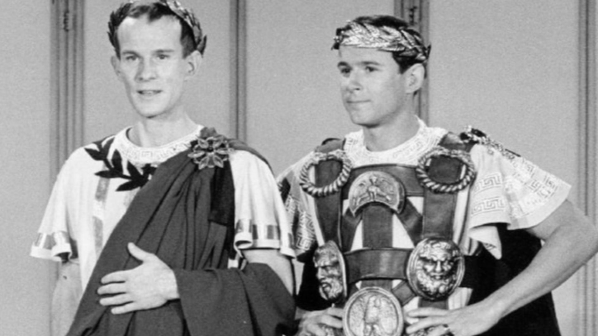 Photo of Tom and Dick Smothers from the television program The Smothers Brothers Comedy Hour.