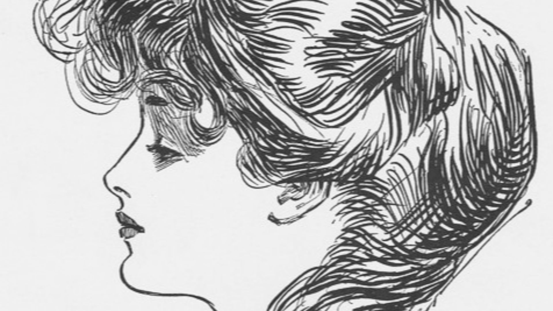 The Eternal Question  (Evelyn Nesbit) by Charles Dana Gibson