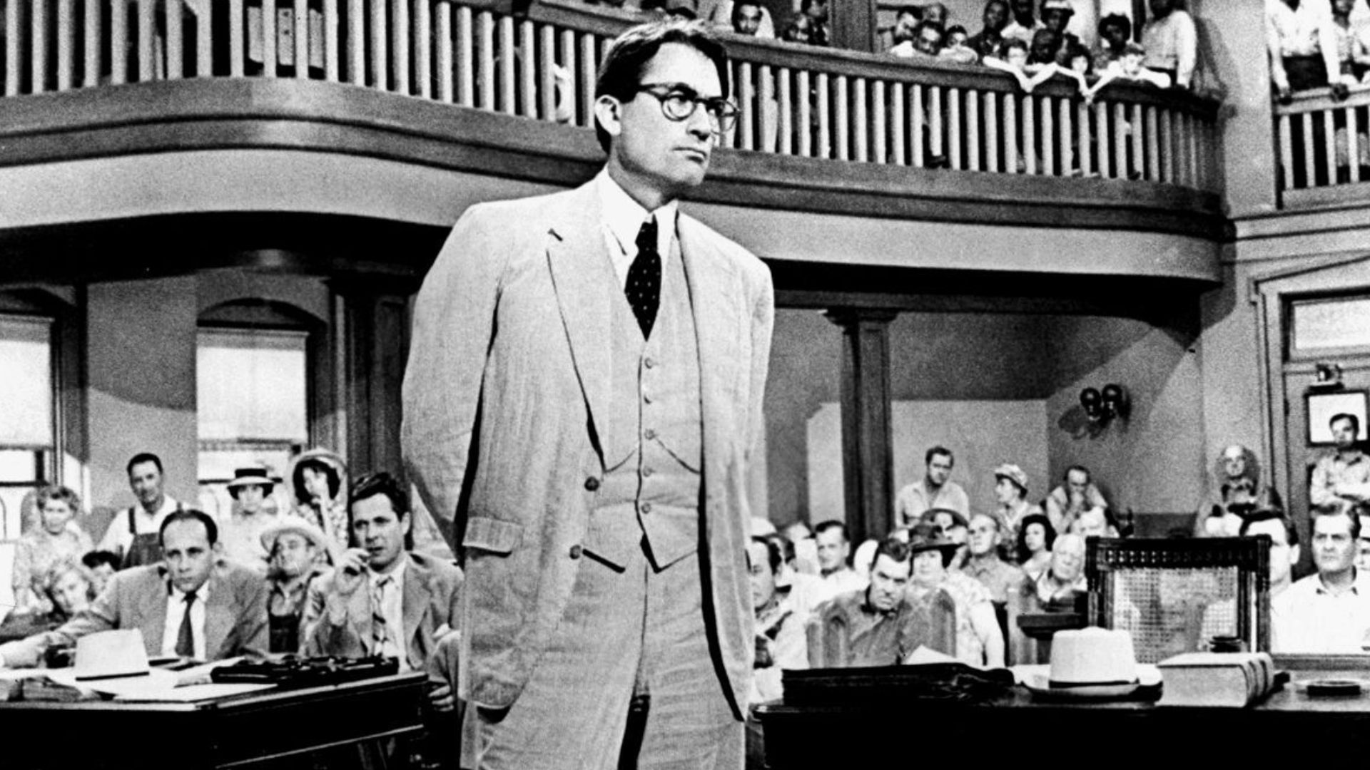 Gregory Peck publicity photo for the film To Kill a Mockingbird, 1962
