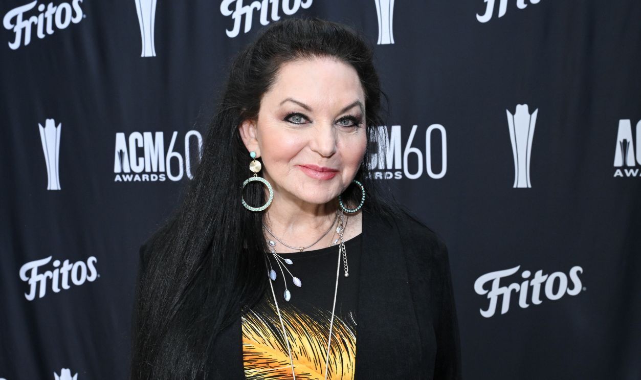 Crystal Gayle at Media Row ahead of 60th Academy of Country Music Awards the held at Ford Center at The Star on May 07, 2025 in Frisco, Texas.